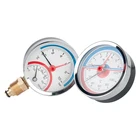 6 бар 10 бар 16 бар радиальный осевой температурный манометр G14 G12 резьбовой термометр диаметр циферблата 63 мм