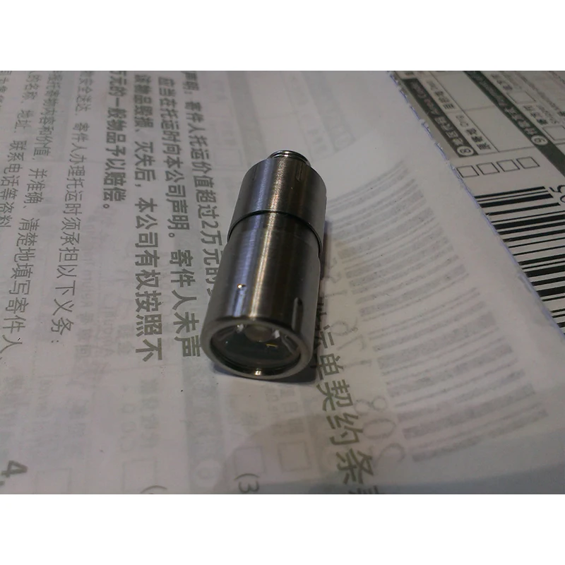 Миниатюрный светодиодный фонарик из нержавеющей стали 2 режима