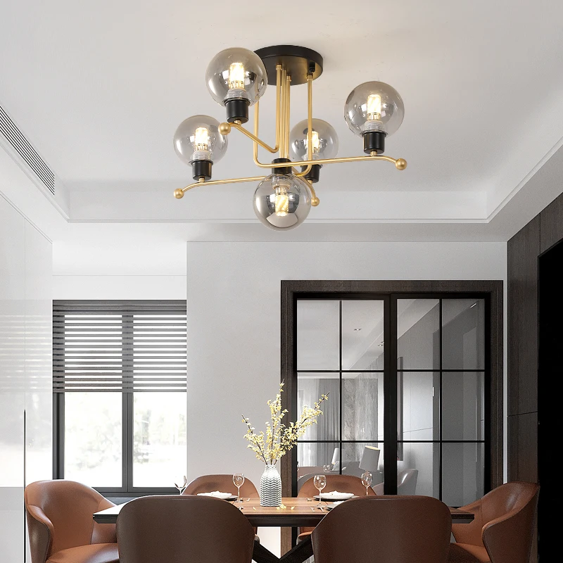 Светодиодный потолочный светильник в скандинавском промышленном стиле