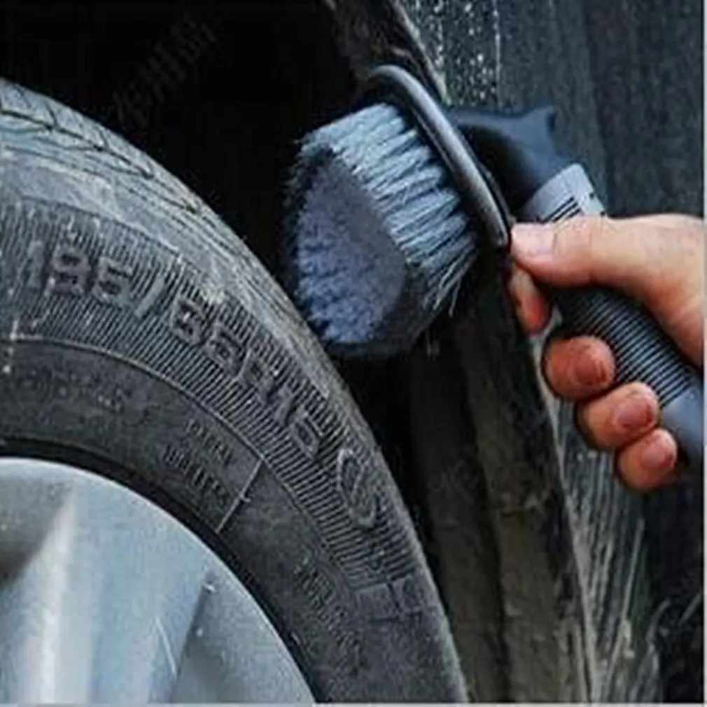 

T Shape Wheel Hub Cleaning Brush Car Wash Vehicle Steel Ring Brush Cleaning Wax Brush Car Cleaning Tools