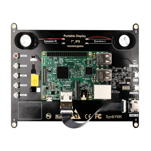 Raspberry Pi 7-   1024X600 HDMI HD TFT -, 7- RPI   Raspberry Pi 3/4 /2/PS4