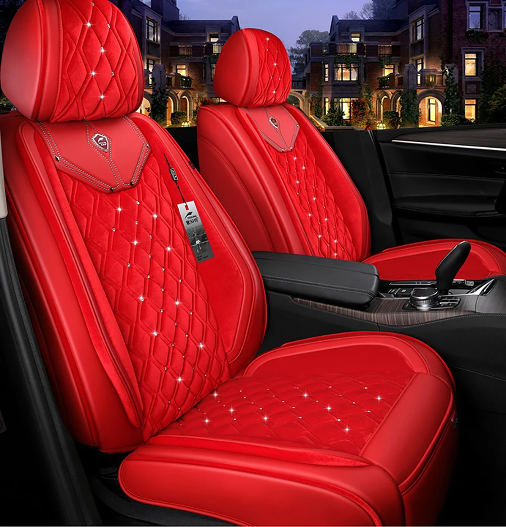 

Motocovers Car Seat Covers For Five Seats Sedan Top Quality Leather Seat Cusion For SUV Trucks 4 (Leave Car Year Model and Make)