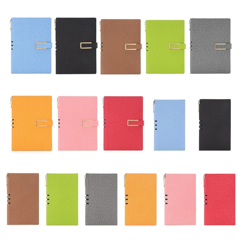 

Vintage A5 A6 Leather Business Journal Notebook Diary Planner Notepad Stationery