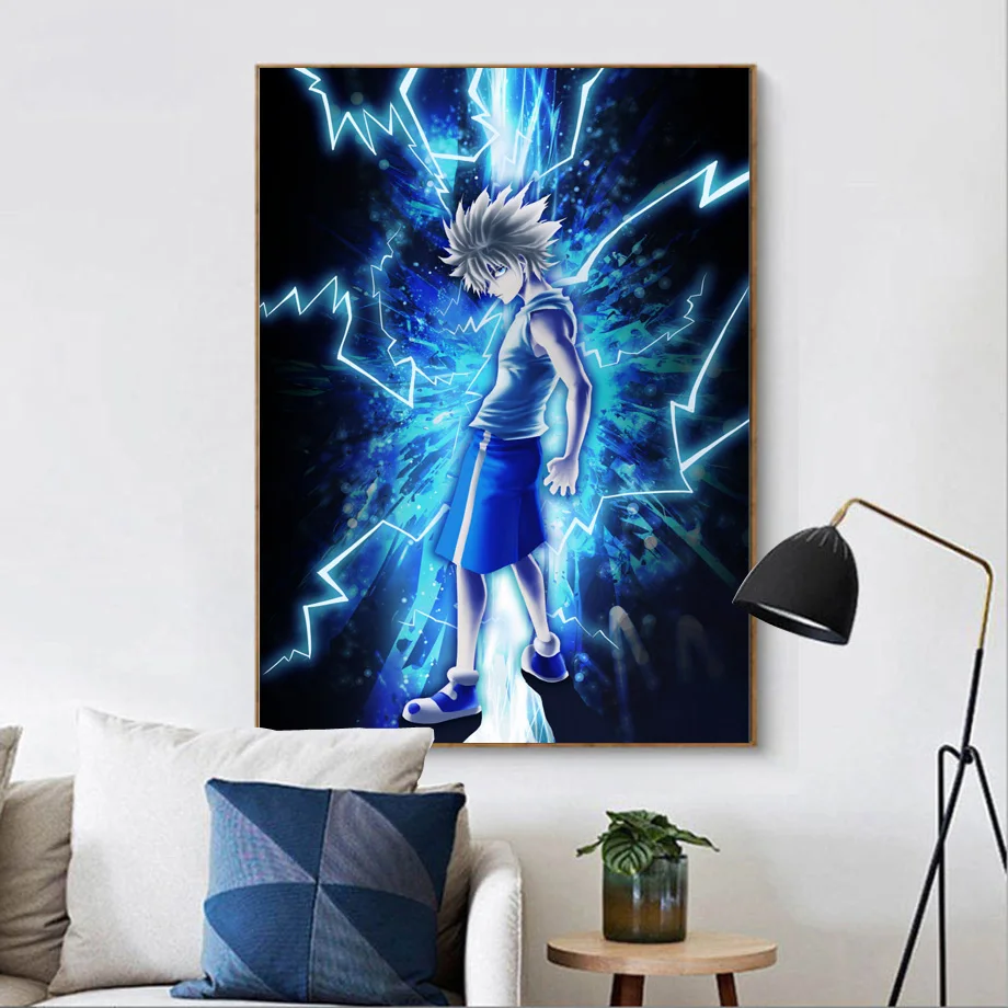

Anime Poster Hunter X Hunter Killua Zoldyck Kurapika Gon Freecss Hisoka Wall Canvas Print Painting Kawaii Room Decor Decoration