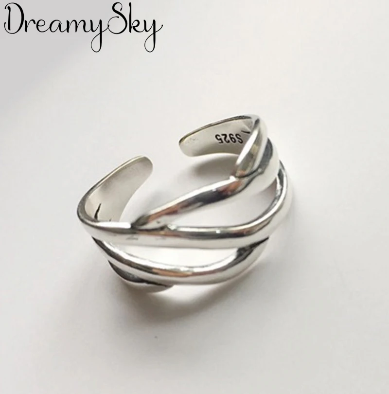 Богемные этнические серебряные кольца DreamySky для женщин Свадебные винтажные