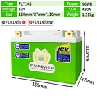Стартовая батарея двигателя для мотоцикла FLY14S 12 В LiFePO4 CCA 480A 96Wh, литий-железо-фосфатные батареи для скутера BMS 12 В YTZ14S GTZ14S