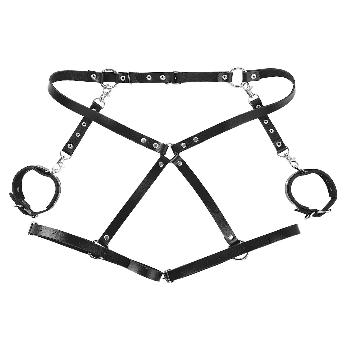 Женское нижнее белье в готическом стиле регулируемый ремень из искусственной