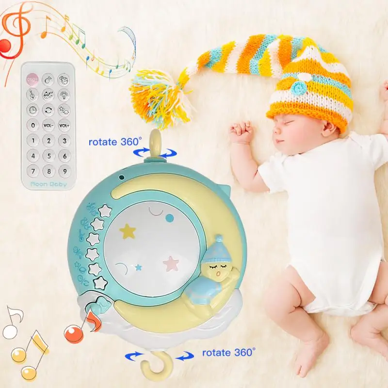 

Cartoon Baby Crib Mobiles Rattles Music Educational Toys Baby Music Projection Bed Bell Rattle Cribbell Baby Toys 0-12 Months