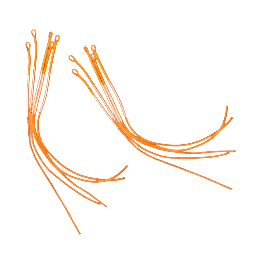 

10Pcs 30LB Braided Fly Fishing Leader Loop Connector for Fly Line Orange