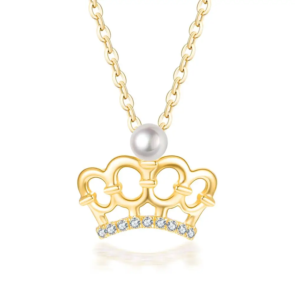 Ожерелье с бриллиантами ZOCAI Fine 18K Корона чокер ювелирные изделия подвеска