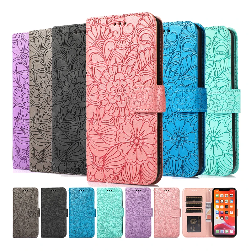 

Wallet Case Cover for Huawei P Smart P20 Lite 2018 P40 P30 Pro Y6P Y5P Honor 10 Lite Nova 7 8 SE Magnetic Kickstand Flip Flower