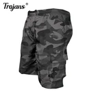 Шорты-карго мужские, хлопковые, с несколькими карманами