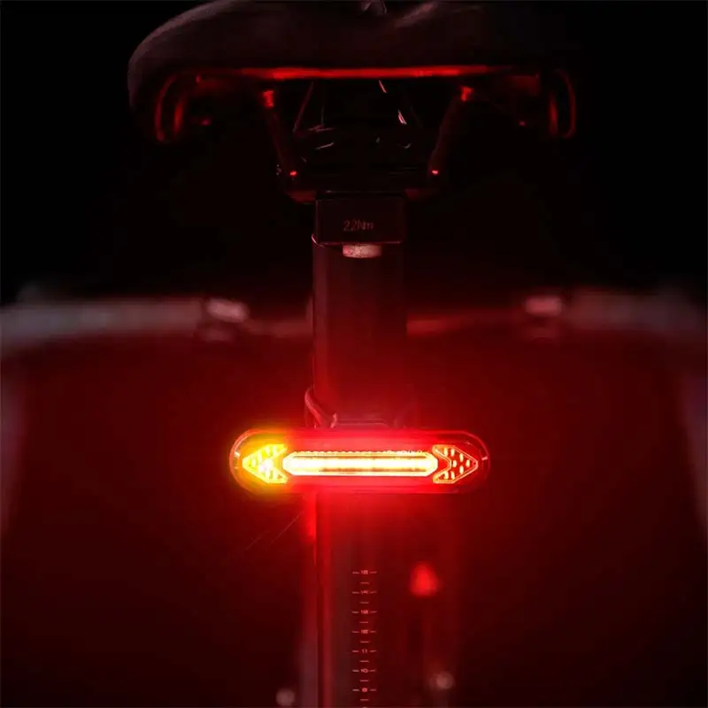 

Bicycle Light USB Rechargeable Tail Light Warning Bike Rear Light Smart Wireless Remote Turn Signal Light LED Bicycle Lantern