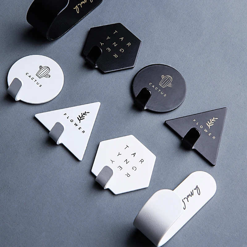 4 шт./компл. геометрический настенный крючок скандинавский держатель для ключей