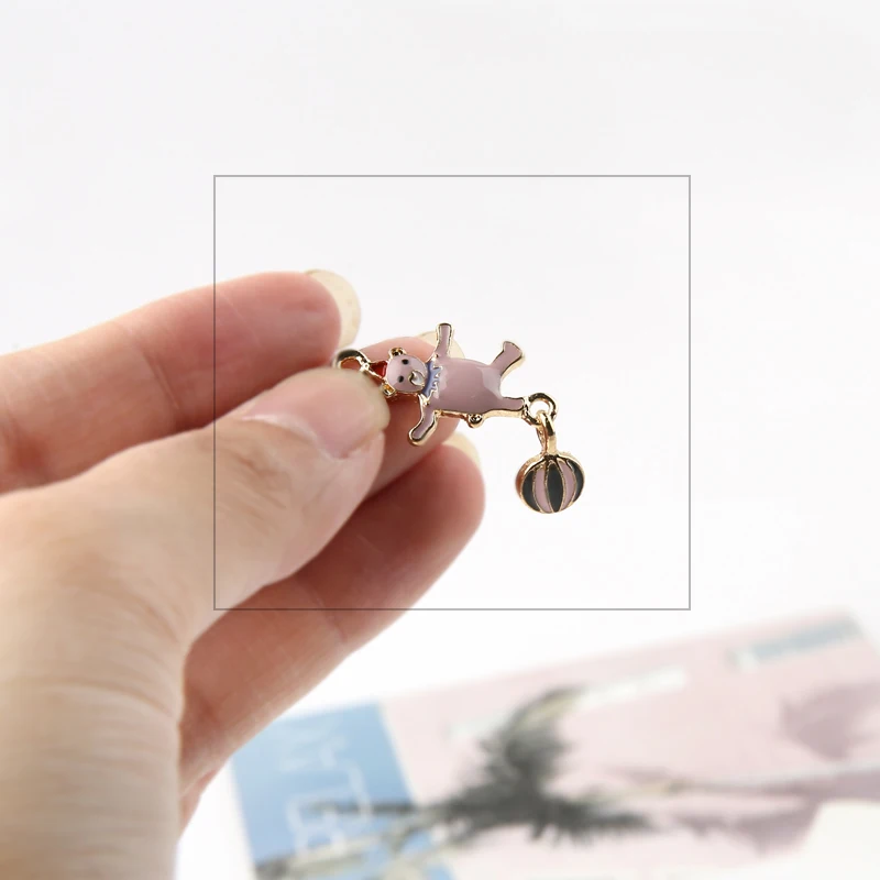 10 шт./лот цирковый слон медведь на шарике MRHUANG эмалированная Подвеска из сплава