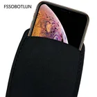 Мягкий чехол FSSOBOTLUN для Apple iPhone 13, 12, 11 Pro Max, XS MAX, XR, XS, 8, черный, из неопрена