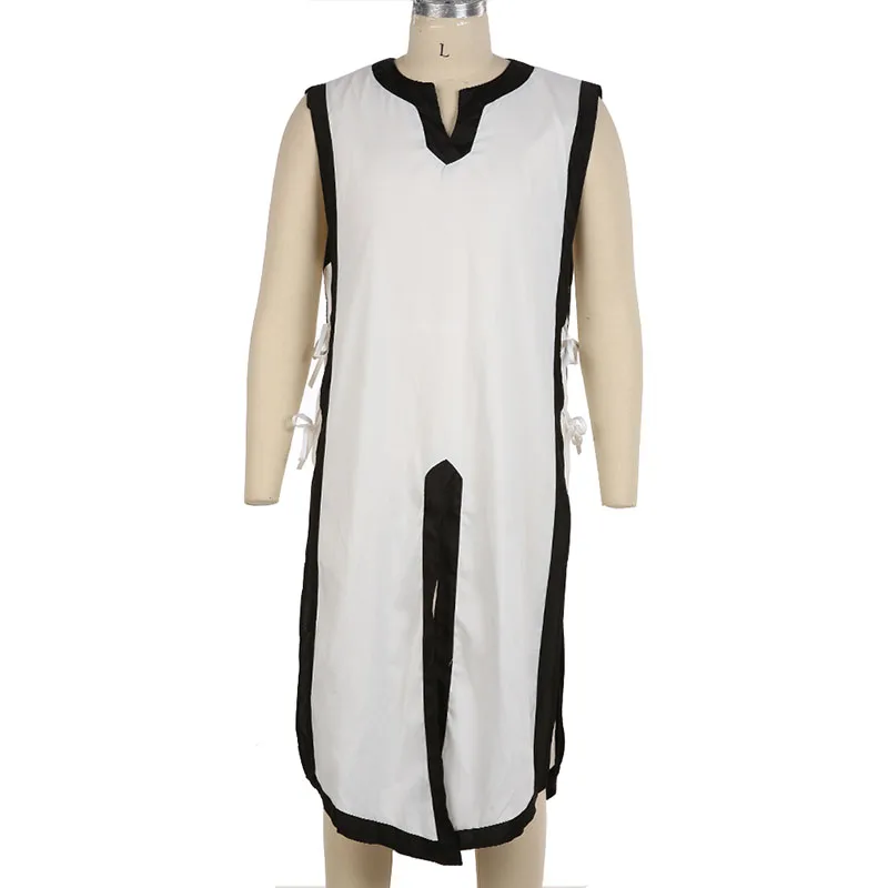 Men's Medieval Viking Norman Warriors Costume Tabard Tunic Defender Guard Long Top Sleeveless Vest Slit Shirt For Adult Men |