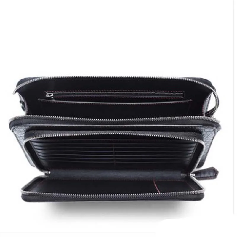 Мужской клатч gete из искусственной кожи крокодила светильник деловая сумка на