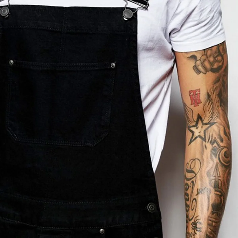 CYSINCOS новые модные мужские рваные джинсы комбинезоны Hi Street потертые джинсовые для