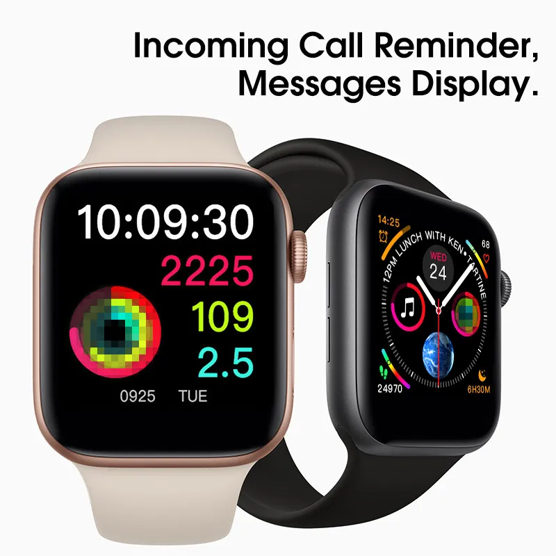 Скидка 50% на 42 мм умные часы серии 4 1:1 Push Message Bluetooth подключение для Android телефона IOS apple iPhone 6 7 8 X Smartwatch