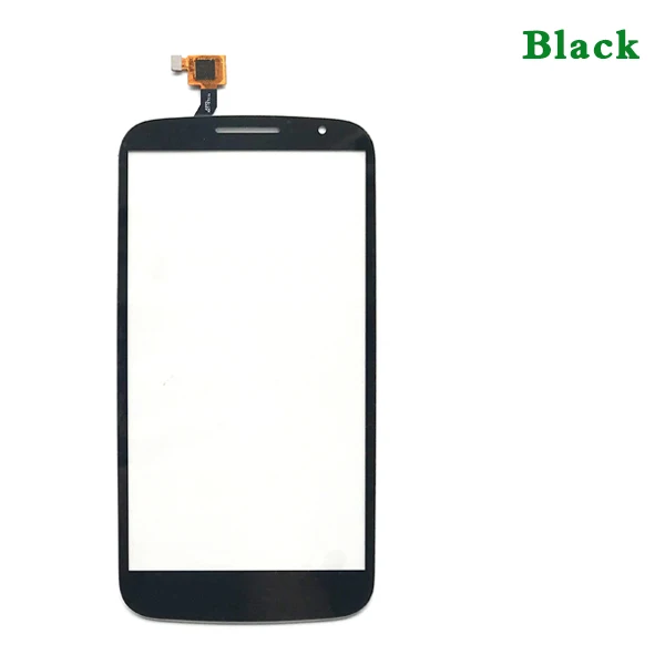 Высокое качество 6," для Alcatel One Touch Pop S9 OT7050 OT 7050 7050Y сенсорный экран дигитайзер сенсор внешняя стеклянная панель объектива - Цвет: Черный