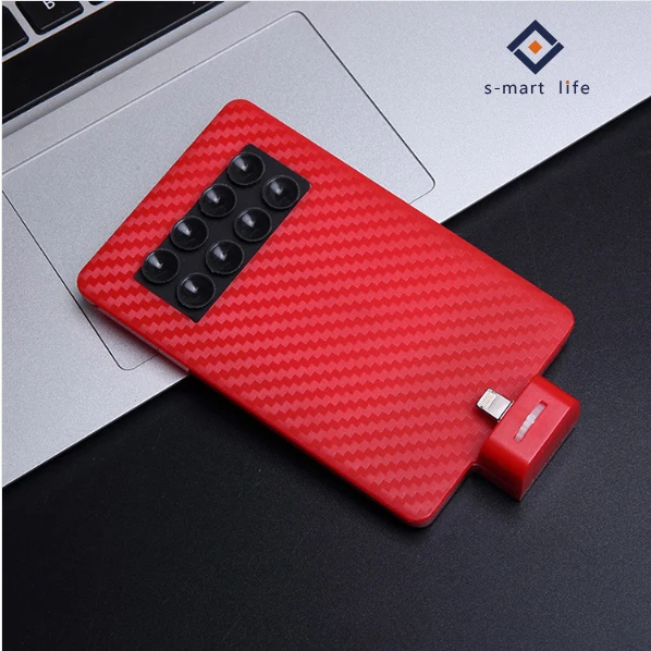 Чехол для зарядного устройства для iphone Andriod и type C Apple iphone s samsung Oppo Vivo BBK all type s - Цвет: Red color