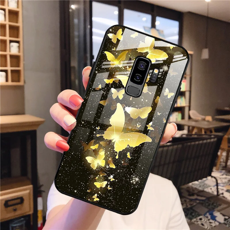 S20 FE Case For Samsung S22 Ultra Case Tempered Glass Cover Galaxy S21 FE S20 Ultra S22 S10 S9 Plus Shockproof Fundas Carcase