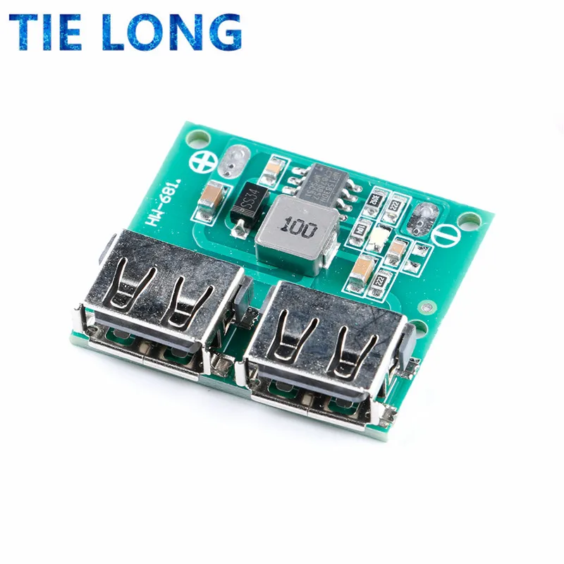 

9V 12V 24V to 5V DC-DC Step Down Charger Power Module Dual USB Output Buck Voltage Board 3A Car Charge Charging Regulator 6-26V