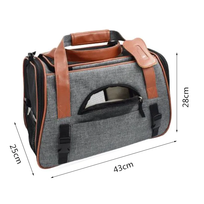 

Pet Cat Dog Carrier Car Seat Basket Dog Booster Seat Soft Side Carrier Pet Travel Protector Dog Bags For Small Dog Dog Backpack