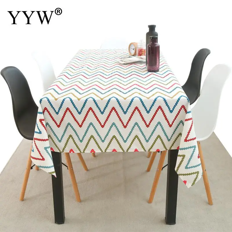 Скатерть нордическая прямоугольные скатерти из хлопчатобумажной ткани