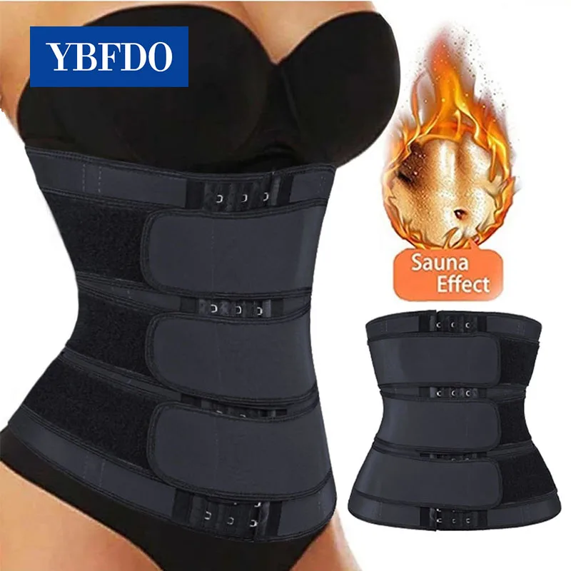 

YBFDO корсет для тренировки талии, пояса для пота для женщин, тренажер для талии, шейпер для тела, корсет для похудения, потеря веса, компрессио...