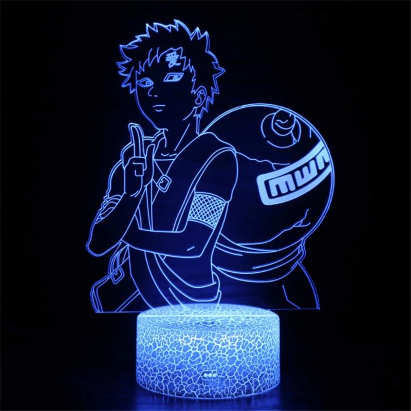 3d иллюзия светодиодный ночной Светильник рисунок аниме Наруто uzumaki Итачи Учиха