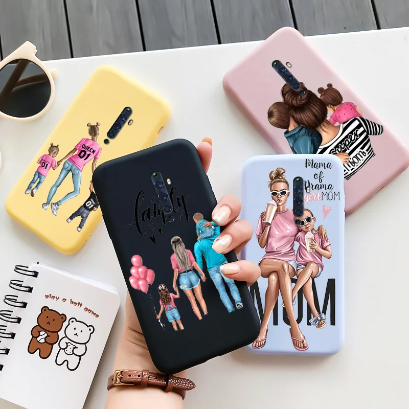 

Family Girl Soft TPU Shell For OPPO Reno2 Reno2z RenoZ Case Silicone Edging Matte For OPPO Reno2z Renoz Reno2 Case Phone Cover