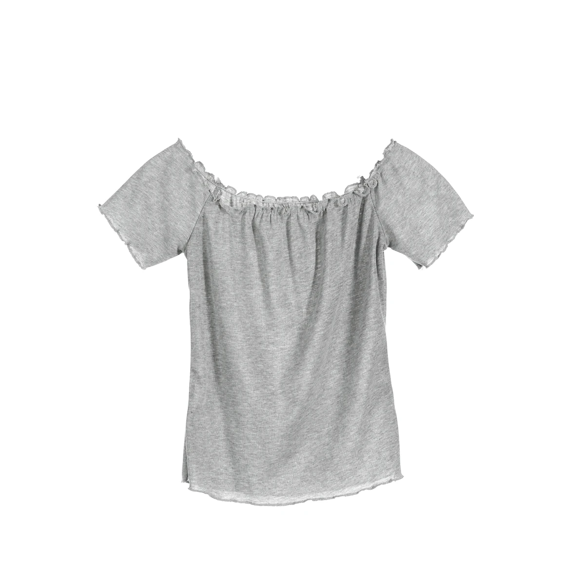 

Fashion Womens Girl Summer Ruffles Off Shoulder Crop Tops Blouse Clothes Sexy Cotton Bodycon Short Sleeve Shirts Sunsuit Blouses