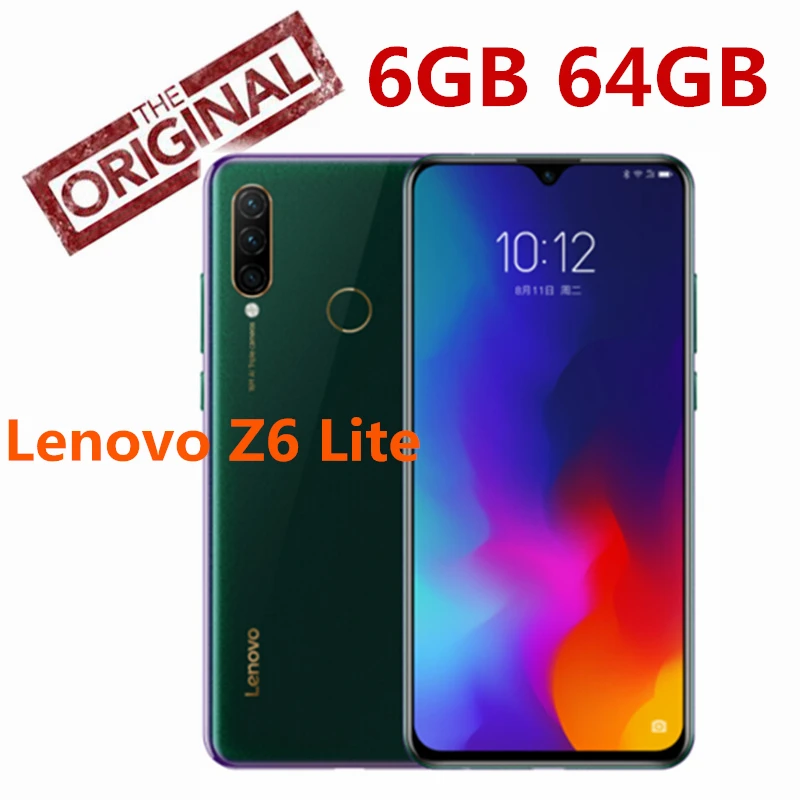 Мобильный телефон lenovo Z6 Lite L38111 с глобальной прошивкой, Восьмиядерный процессор Snapdragon 710, fm-радио, 6,3 дюймов, 19,5: 9, смартфон с каплями воды, 4050 мА/ч