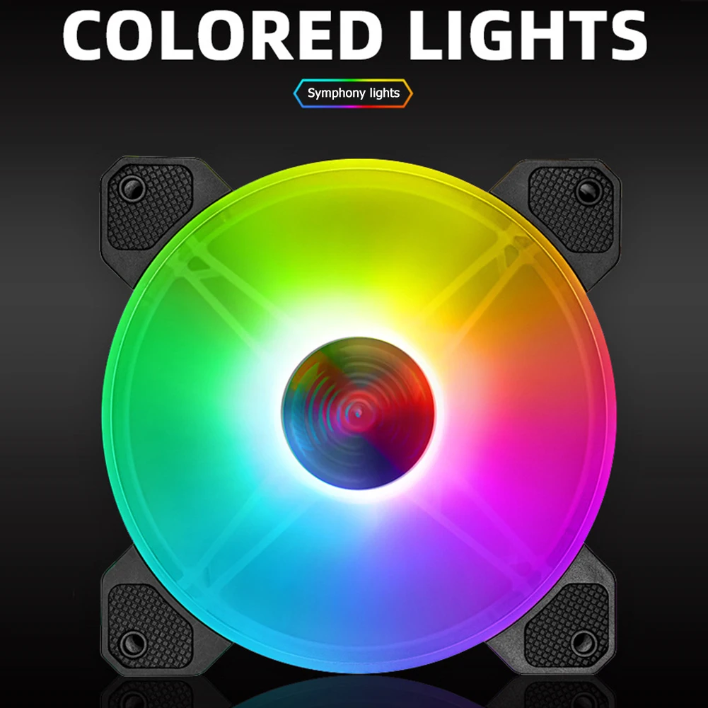 Вентилятор охлаждения COOLMOON Yuhuan 140 мм бесшумный RGB 6Pin для настольного компьютера