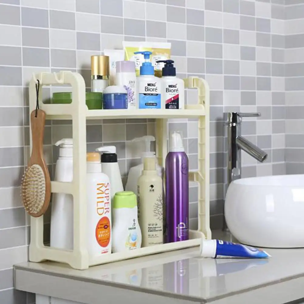 Двухуровневая кухонная стойка для хранения специй органайзер бутылок Посуда ПВХ