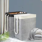 Складной высокого качества большой хлопок, Болье квадратная корзина для хранения белья корзина для хранения корзина из стекловолокна трубки с воздушной подушкой из хлопчатобумажного каната