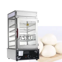 Electric Bun Steamer Bread Food Warmer Cabinet Commercial Stainless Steel Table Base Bun Steam Machine Cooking Appliances 220V