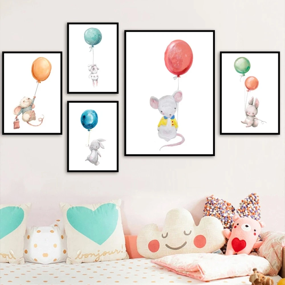 Детский кролик лиса воздушный шар 3d сделай сам Алмазная вышивка полный квадрат 5d