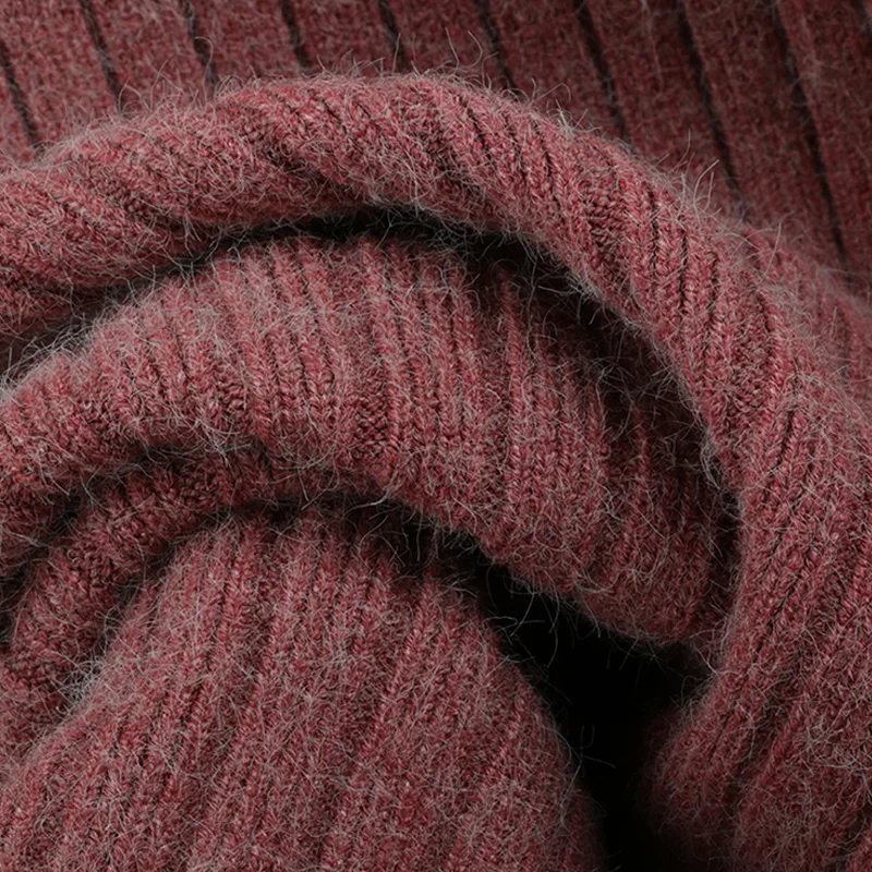 

Plus size Vintage Winter Women thick sweater skirt Elastic High Waist Pleated knitted Skirt Pencil female solid elegant Skirts