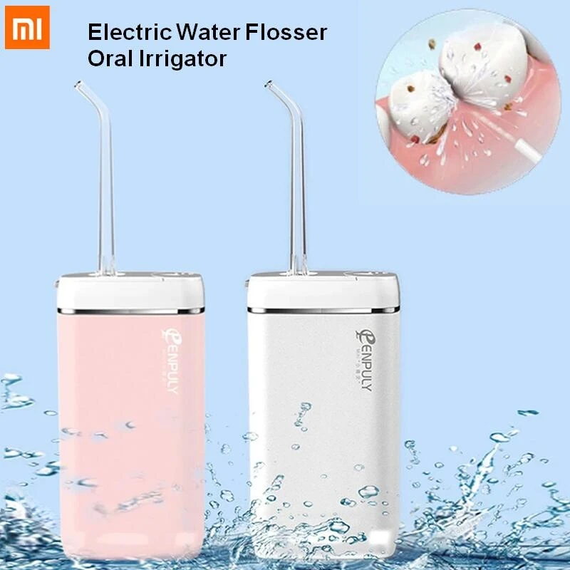 

NEW2022 XIAOMI MIJIA ENPULY Portable Water Flosser M6 Plus TYPE-C Dental Water Floss Ipx8 Waterproof 140ml Dental Irrigator