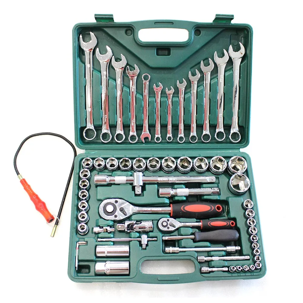 61 шт./компл. гнездо для шлица звездочка Набор торцевых гаечных ключей гаечный