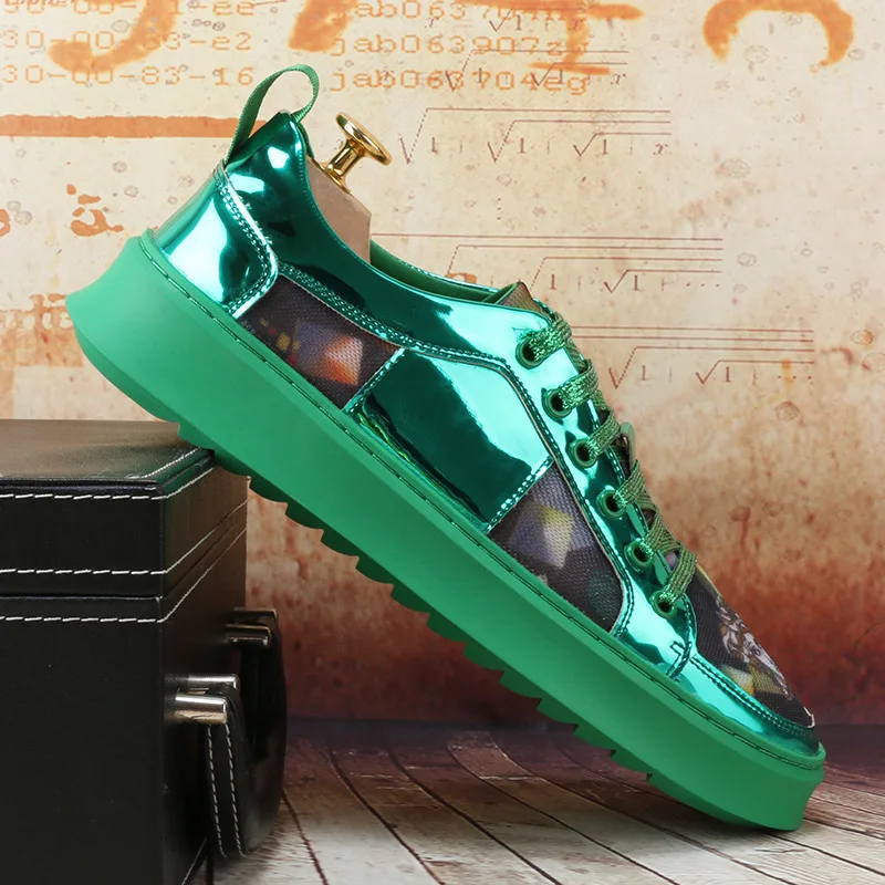 

High Quality British Love Men Shoes Low-top Fashion Casual Shoes Youth Trend Sneakers Breathable Mesh Social Sports Shoes Men