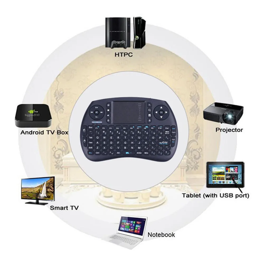 Новейшая беспроводная воздушная Мышь 2 4 ГГц мини игровая клавиатура с