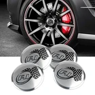 4 шт. 56 мм колпачки для обода автомобиля F 1 гоночный значок колпачки для центра колеса наклейка для Ford Focus Toyota Hodna Audi VW Seat Skoda KIA buбык