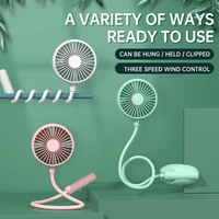 3 level mini cooling fan hand held collapsible usb fan electric neck fan plastic rechargeable for home office outdoor air cooler