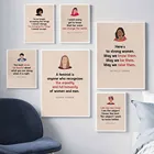 Влиятельные постеры для женщин в истории, феминистские иконы создают вдохновляющие принты, современные картины на холсте, Декор для дома в скандинавском стиле