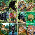 Evershine Алмазная вышивка леопард подарок ручной работы Алмазная мозаика  животные рукоделие Алмазная живопись картина из страз декор для дома