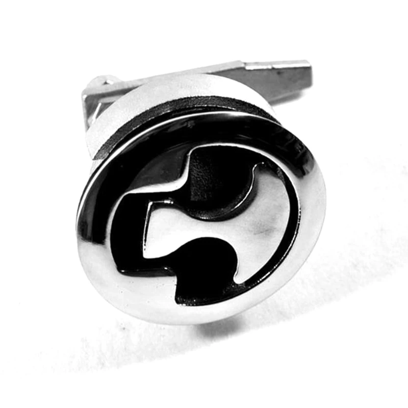 Серебряный МОРСКОЙ лодочный пол Пряжка Люк защелка заподлицо поворотный